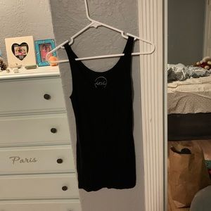 Black thick strap tank top